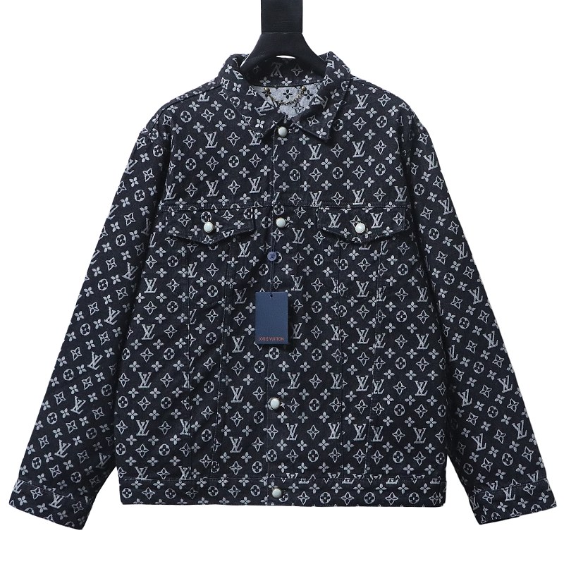 LOUIS VUITTON Allover Print Set Denim Jacket