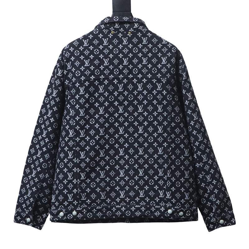 LOUIS VUITTON Allover Print Set Denim Jacket