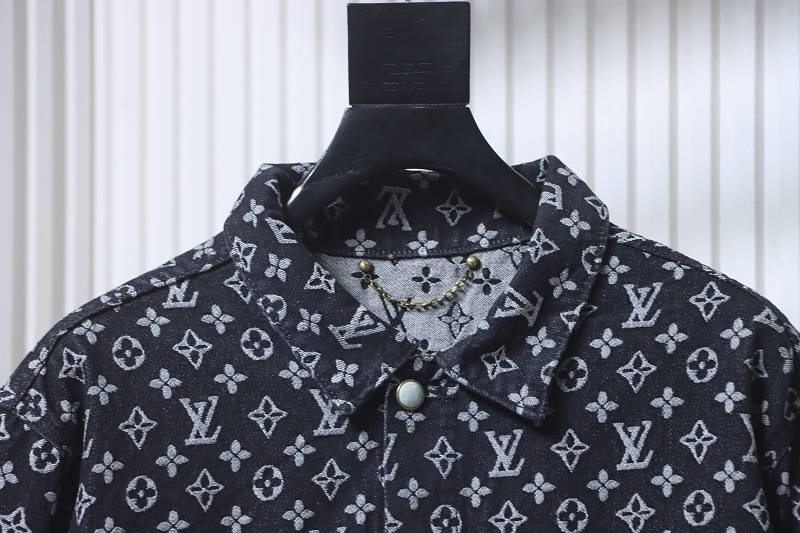 LOUIS VUITTON Allover Print Set Denim Jacket