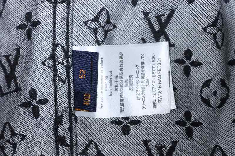 LOUIS VUITTON Allover Print Set Denim Jacket