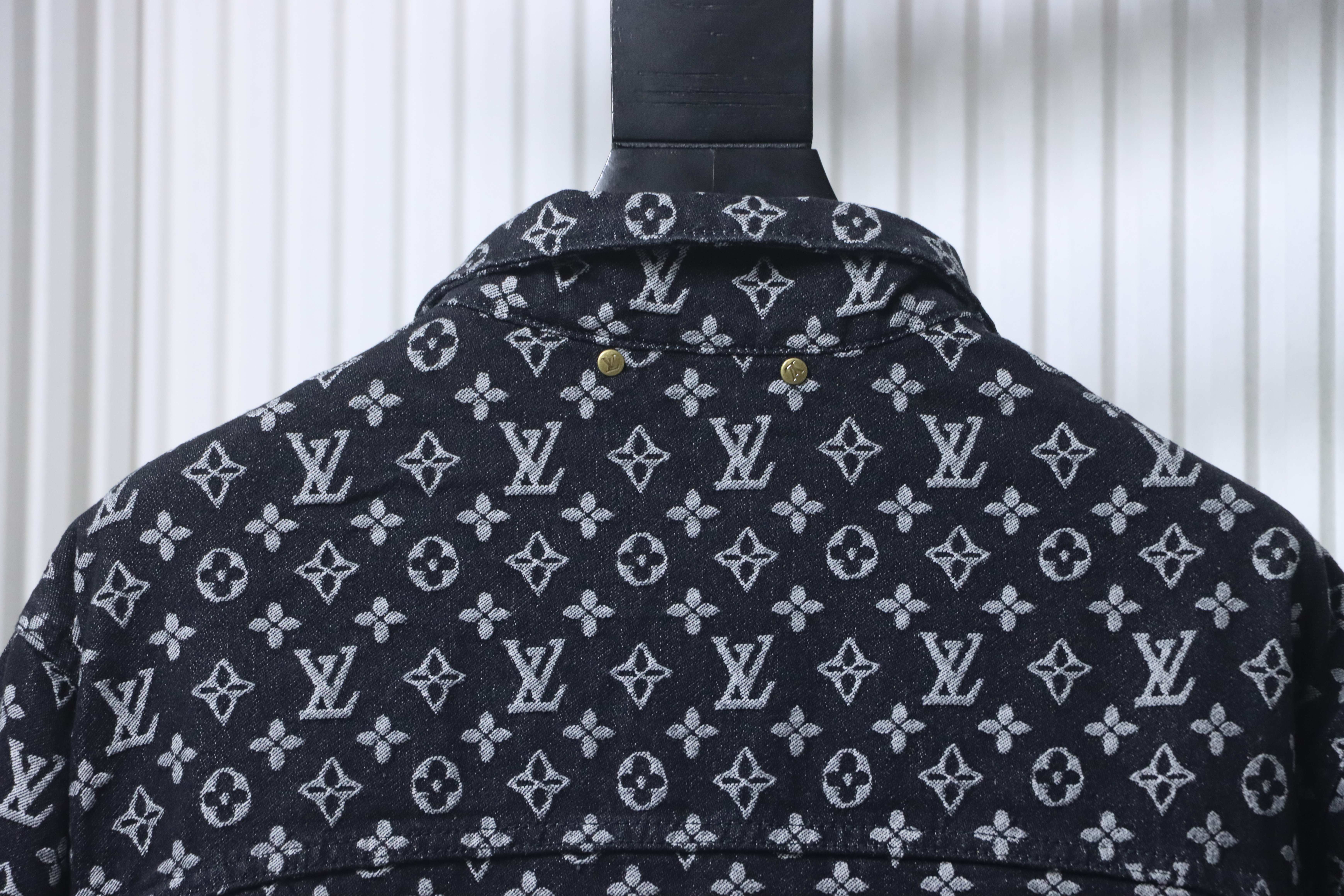 LOUIS VUITTON Allover Print Set Denim Jacket