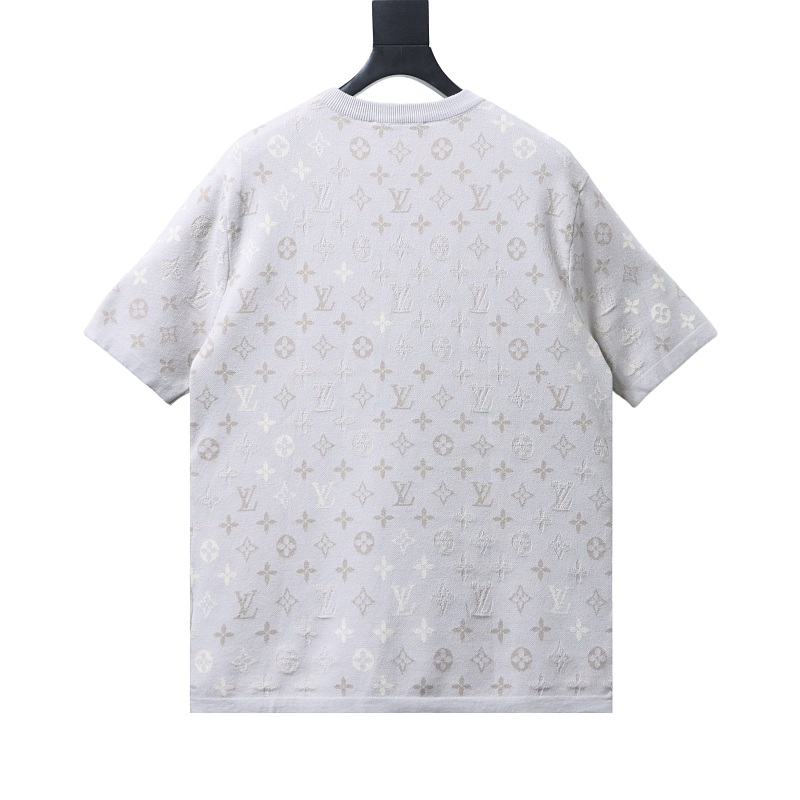 LOUIS VUITTON Allover Print Tonal Pattern Monogram Gradient Short Sleeve T-Shirt