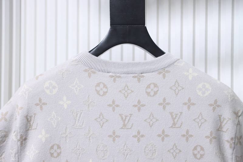 LOUIS VUITTON Allover Print Tonal Pattern Monogram Gradient Short Sleeve T-Shirt