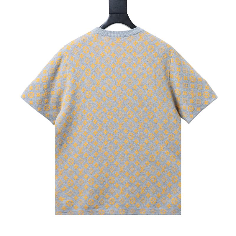 LOUIS VUITTON Allover Print Tonal Pattern Short Sleeve T-Shirt Style 1