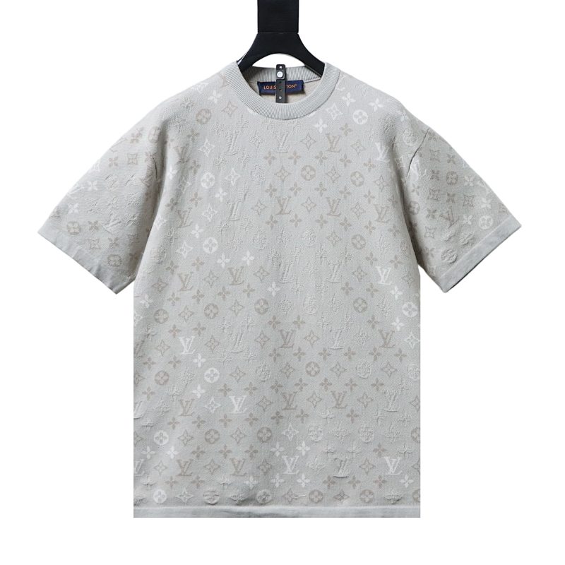 LOUIS VUITTON Allover Print Tonal Pattern Short Sleeve T-Shirt Style 2