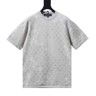 LOUIS VUITTON Allover Print Tonal Pattern Short Sleeve T-Shirt Style 2 01