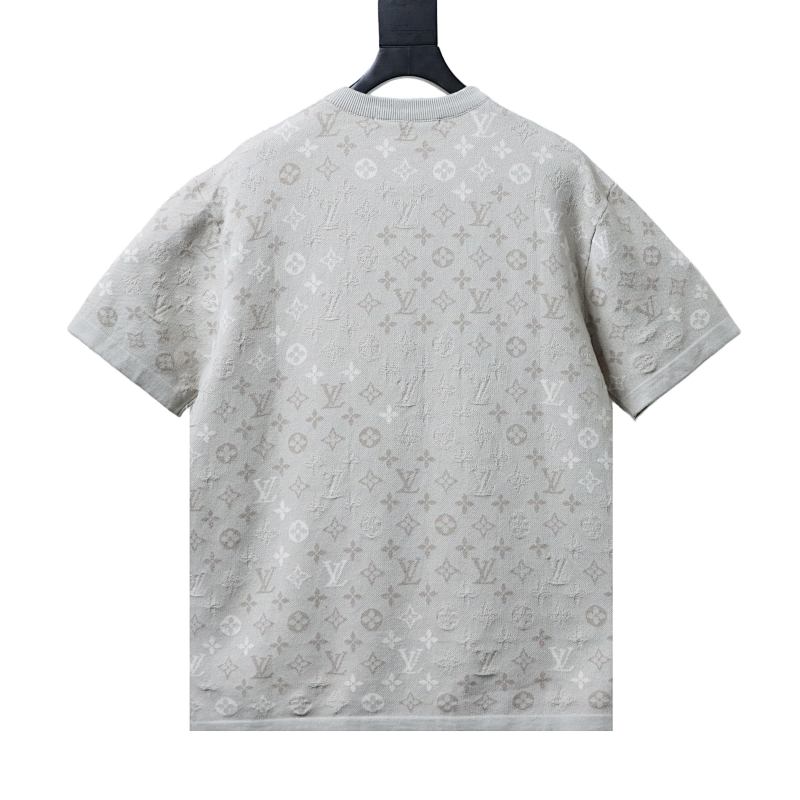 LOUIS VUITTON Allover Print Tonal Pattern Short Sleeve T-Shirt Style 2