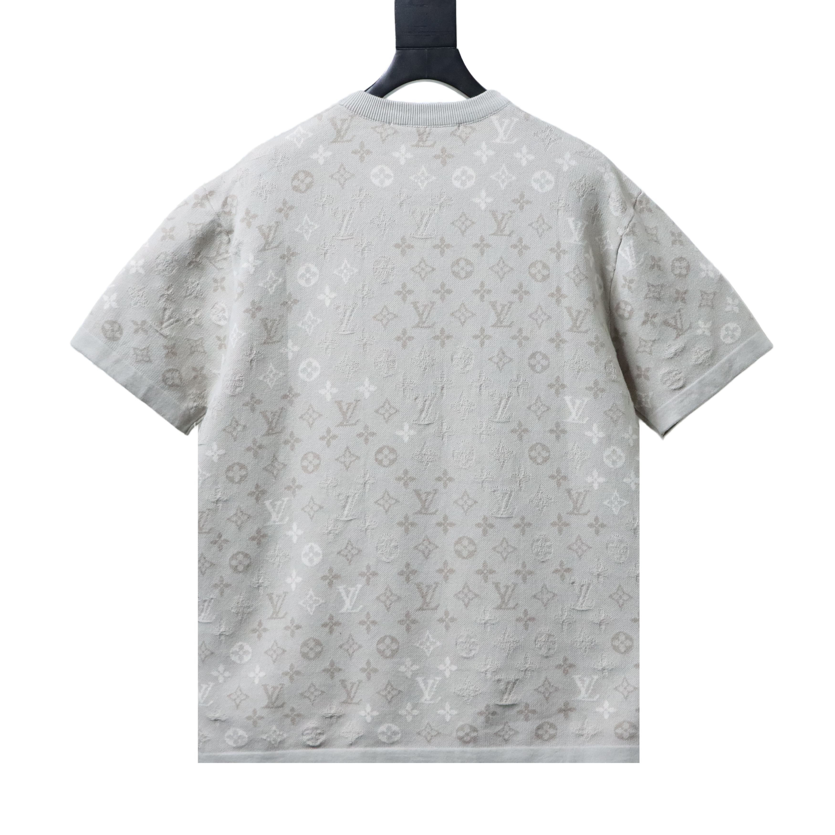 LOUIS VUITTON Allover Print Tonal Pattern Short Sleeve T-Shirt Style 2