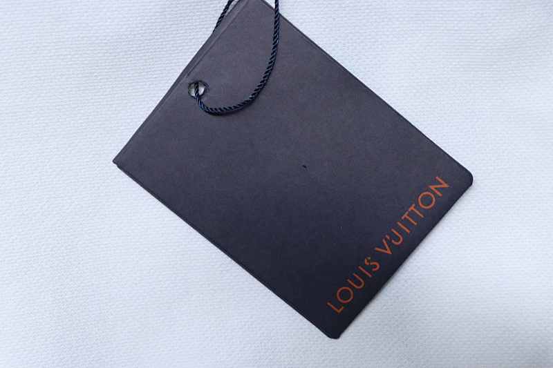 LOUIS VUITTON Black White Short Sleeve Polo Shirt