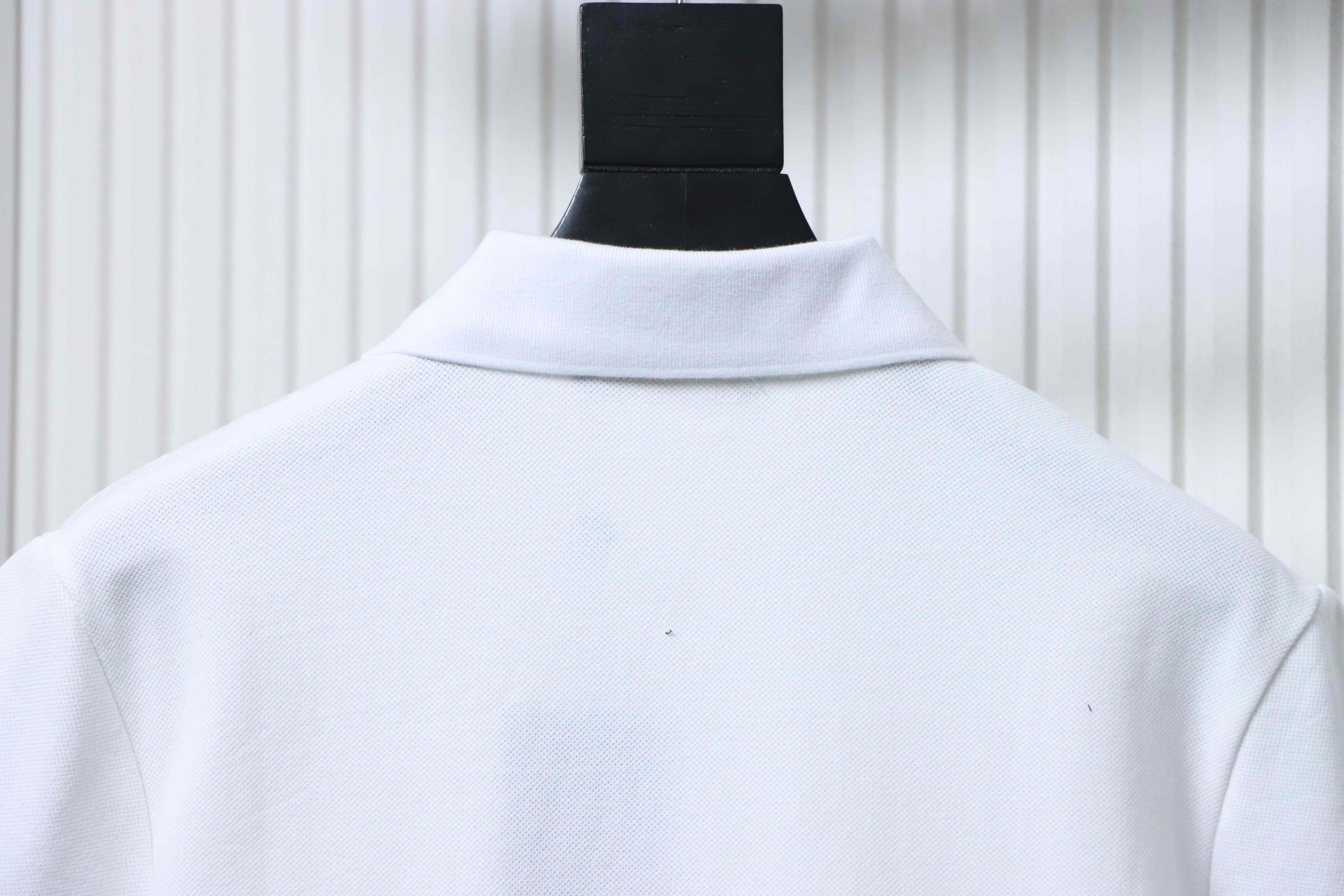 LOUIS VUITTON Black White Short Sleeve Polo Shirt