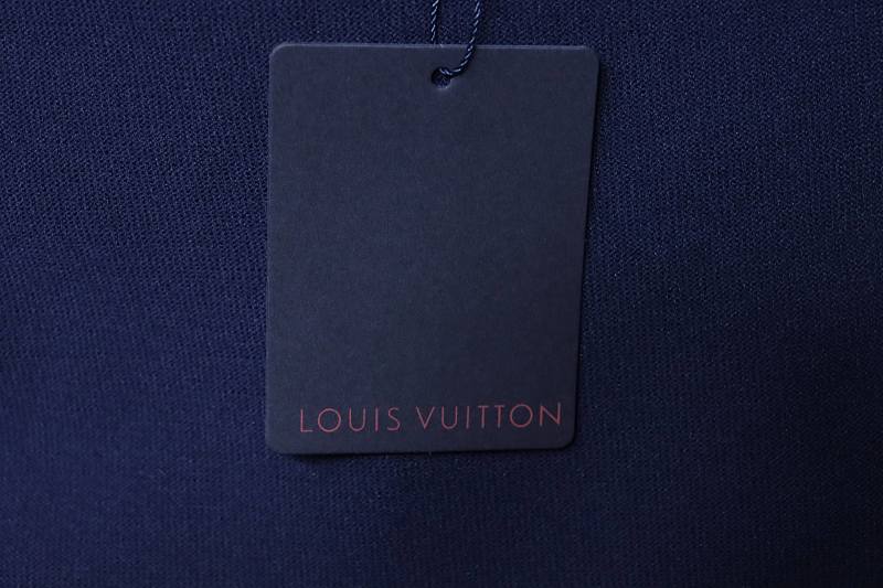 LOUIS VUITTON Black White Short Sleeve T-Shirt