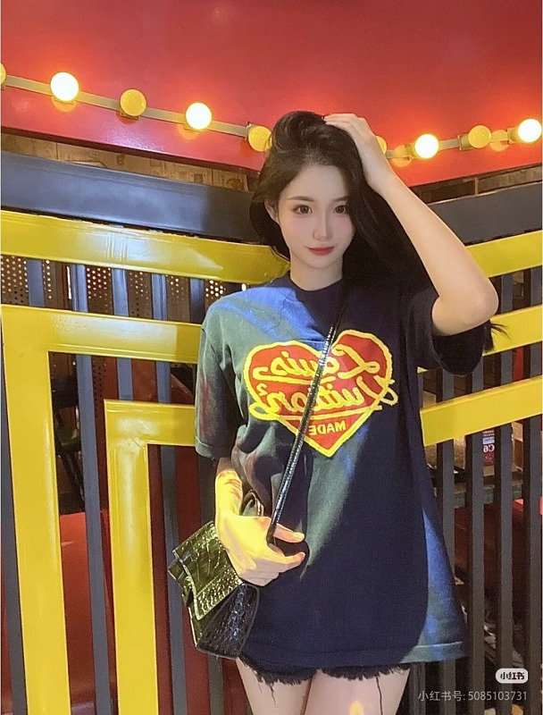 LOUIS VUITTON Black White Short Sleeve T-Shirt