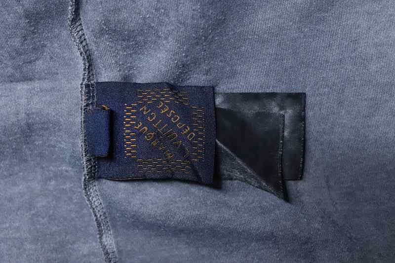 LOUIS VUITTON Burnout Monogram Burnout Washed Vintage Dark Gray Gray Short Sleeve T-Shirt