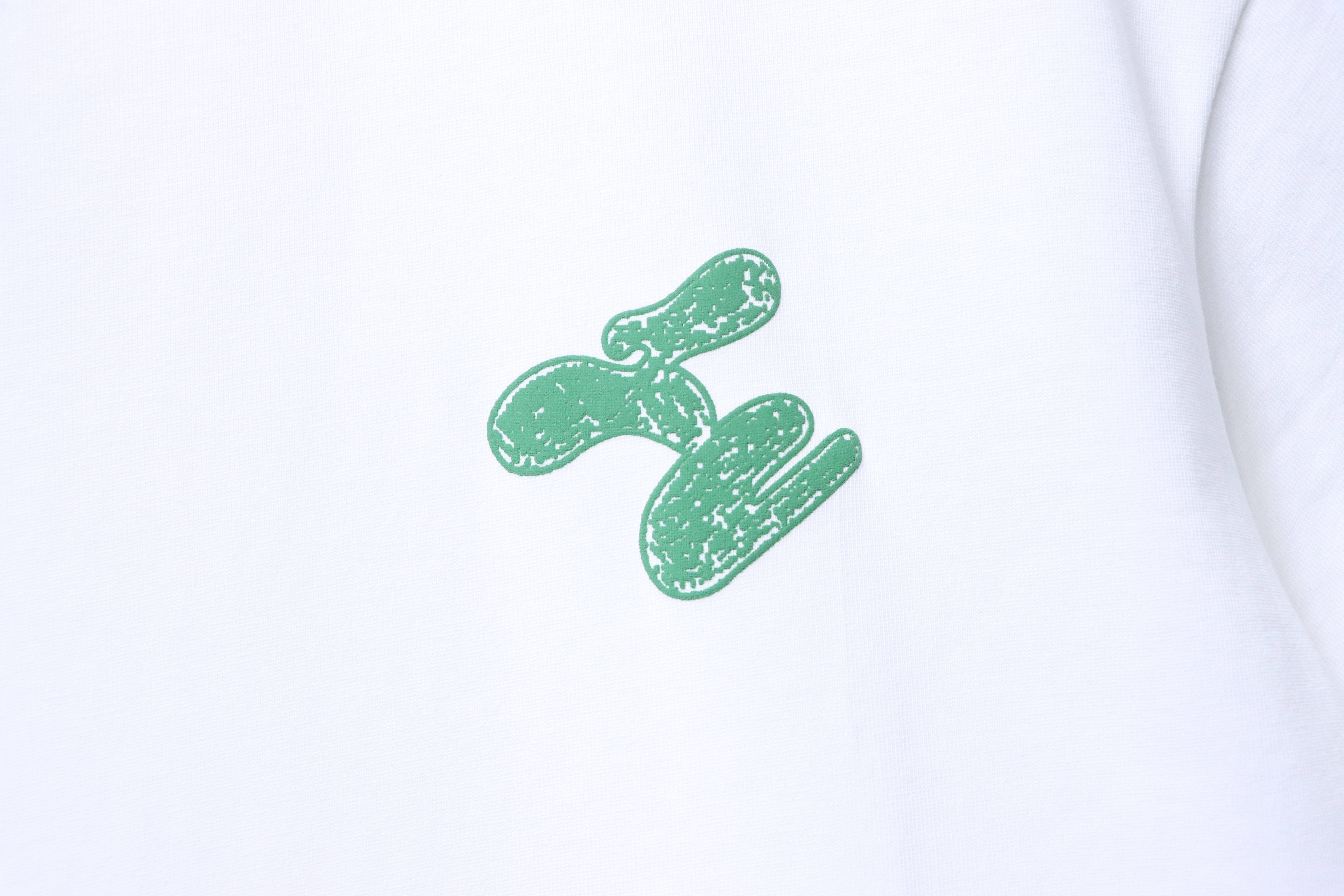 LOUIS VUITTON Checkerboard Cactus Print Black White Short Sleeve T-Shirt