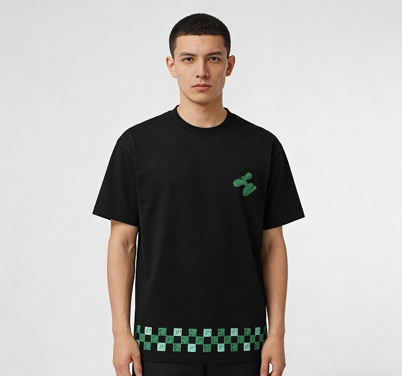 LOUIS VUITTON Checkerboard Cactus Print Short Sleeve T-Shirt Style 2