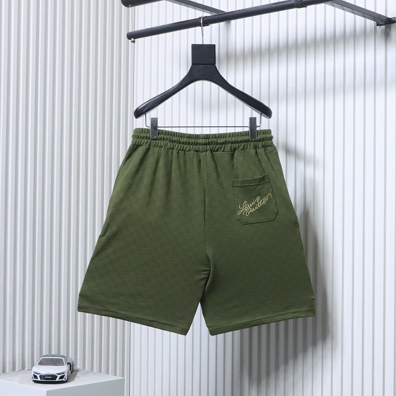 LOUIS VUITTON Checkerboard Embroidery Black White Shorts