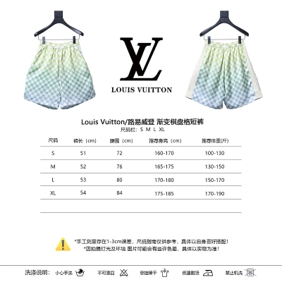 LOUIS VUITTON Checkerboard Gradient Shorts 02