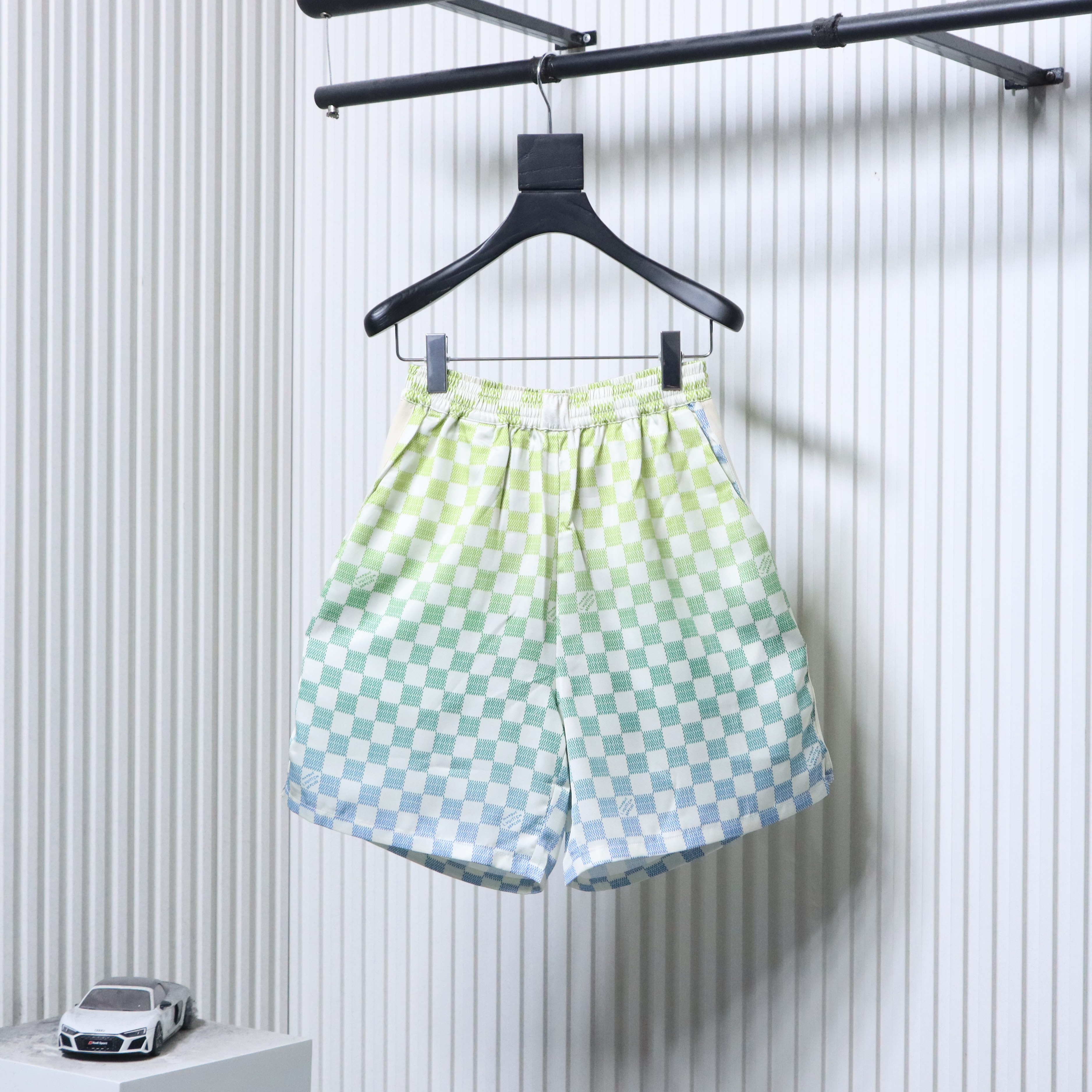 LOUIS VUITTON Checkerboard Gradient Shorts