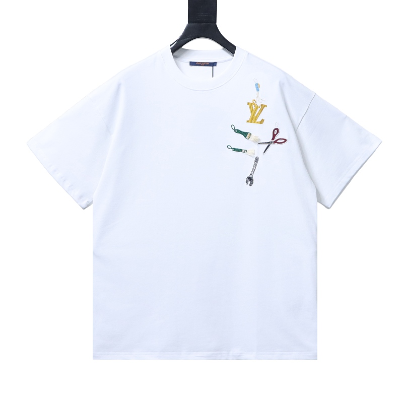 LOUIS VUITTON Chest Short Sleeve T-Shirt Style 2