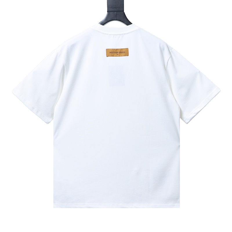 LOUIS VUITTON Clover Black White Short Sleeve T-Shirt Style 1