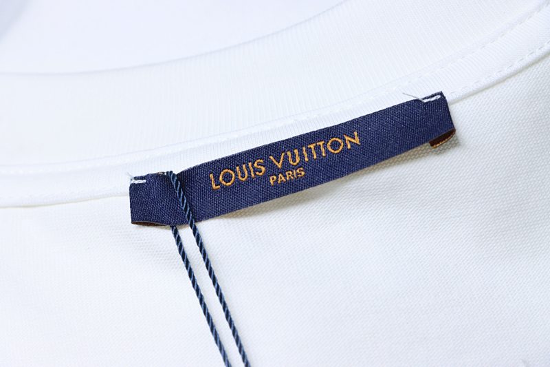 LOUIS VUITTON Clover Black White Short Sleeve T-Shirt Style 1