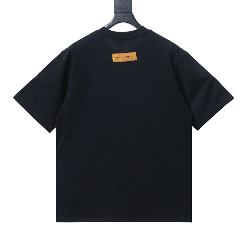 LOUIS VUITTON Clover Black White Short Sleeve T-Shirt Style 2