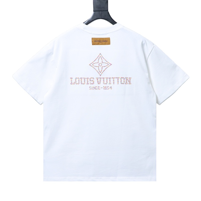 LOUIS VUITTON Clover Embroidery Short Sleeve T-Shirt Style 1