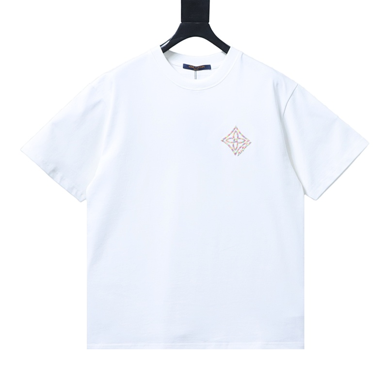 LOUIS VUITTON Clover Embroidery Short Sleeve T-Shirt Style 1