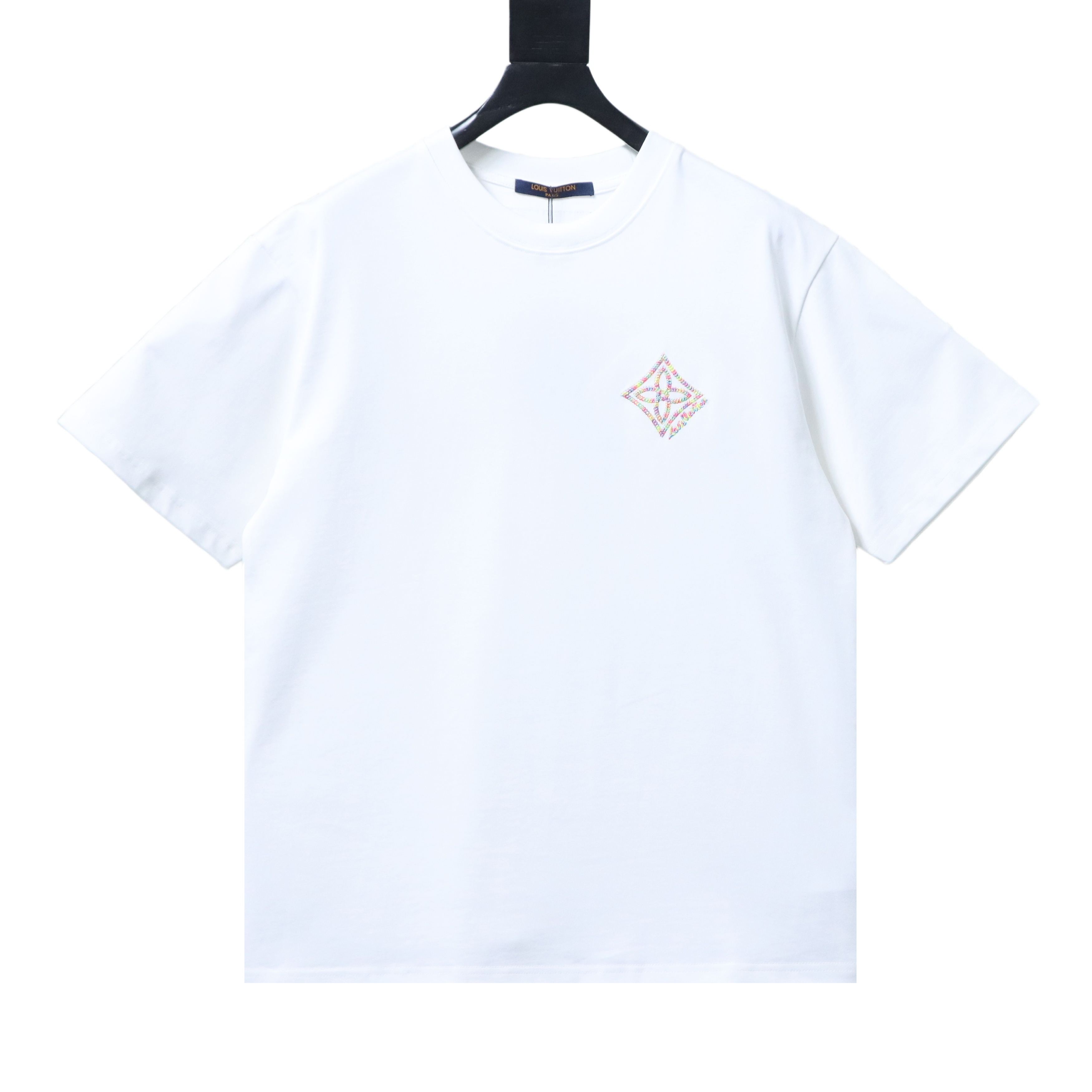 LOUIS VUITTON Clover Embroidery Short Sleeve T-Shirt Style 4