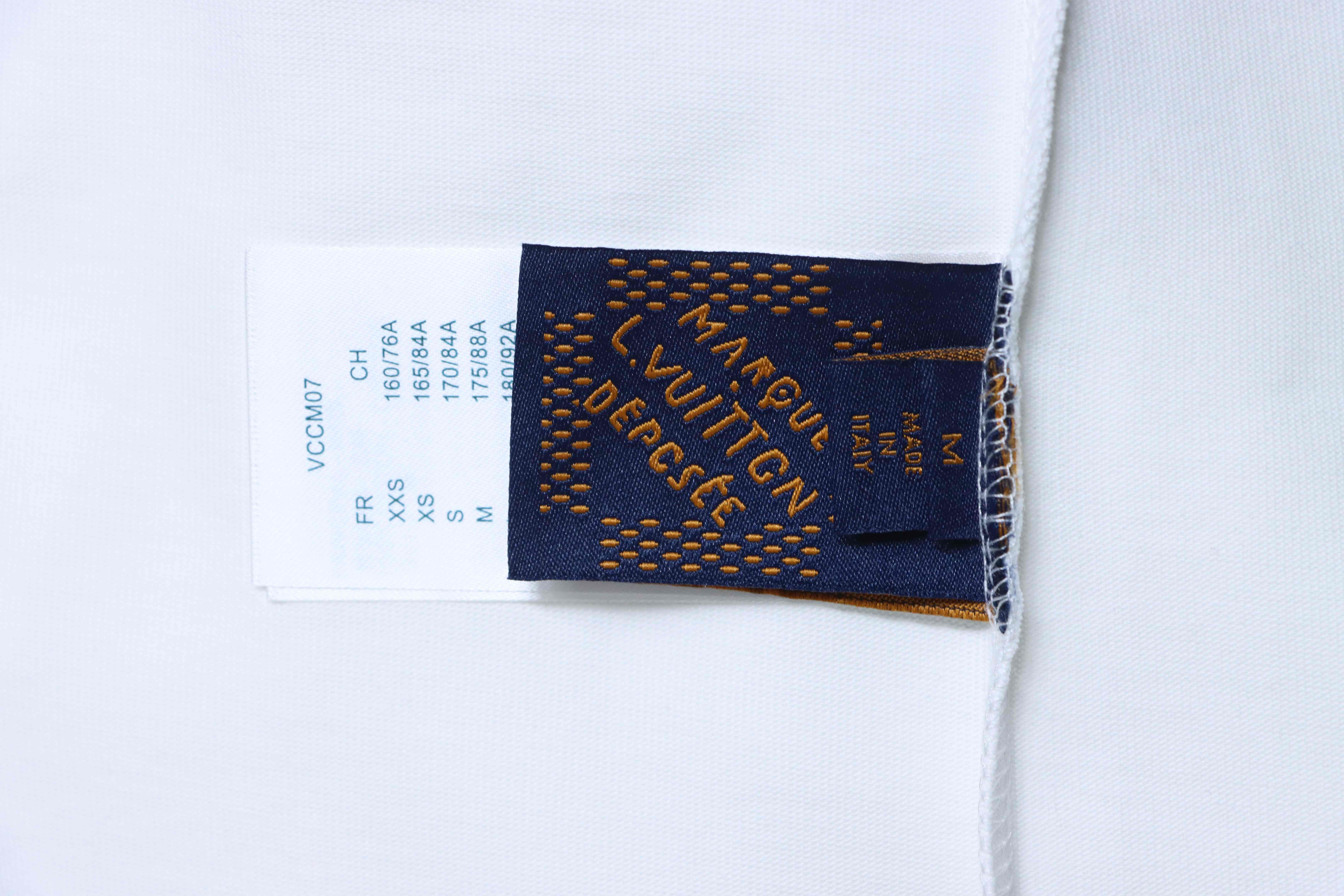 LOUIS VUITTON Clover Embroidery Short Sleeve T-Shirt Style 4