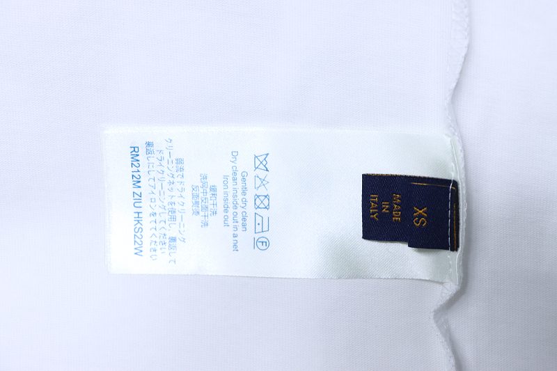 LOUIS VUITTON Clover Letter Graffiti Hand-Drawn Logo White Short Sleeve T-Shirt