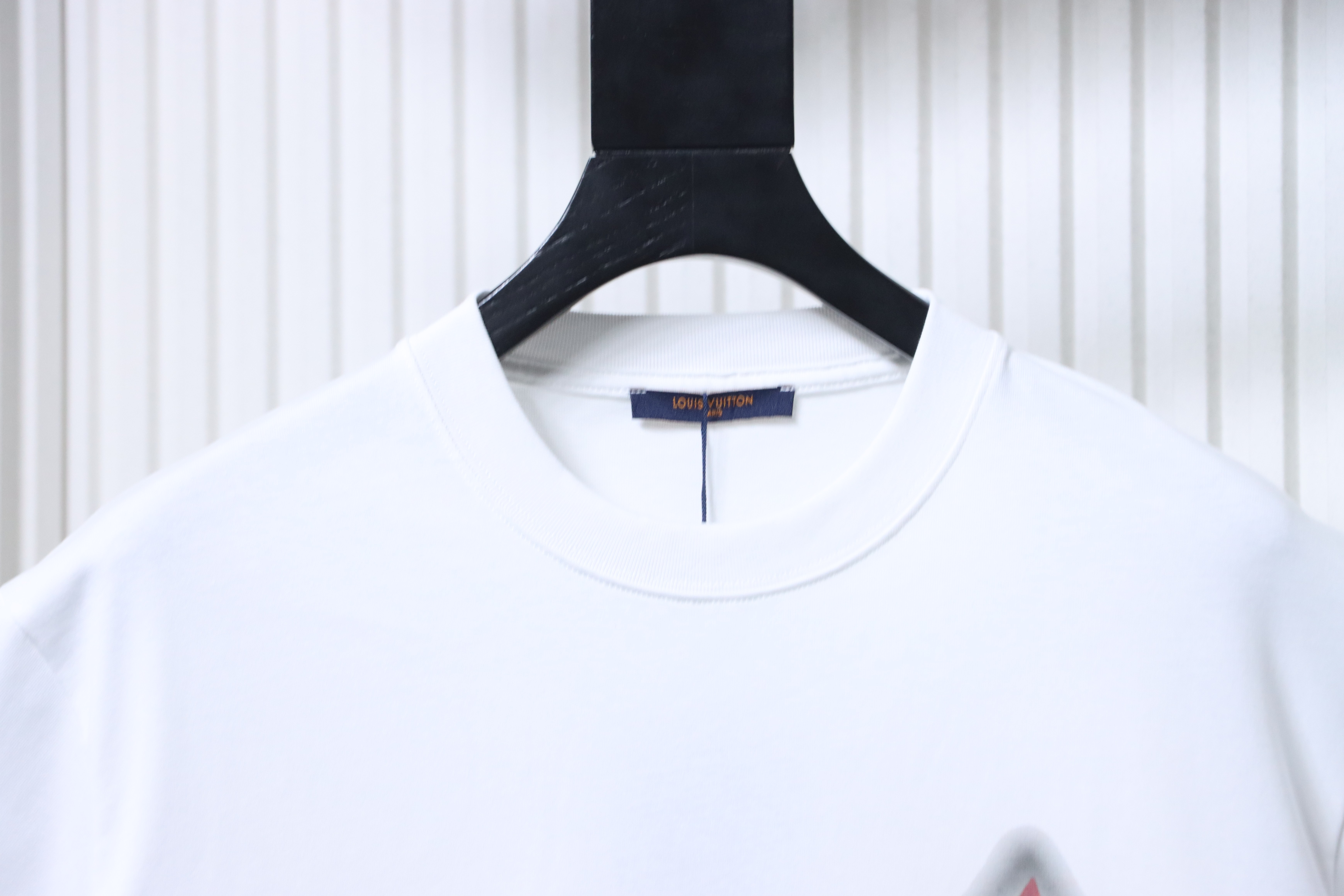 LOUIS VUITTON Clover Letter Graffiti Hand-Drawn Logo White Short Sleeve T-Shirt