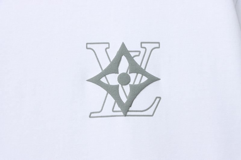 LOUIS VUITTON Clover Print Back Logo Black Short Sleeve T-Shirt