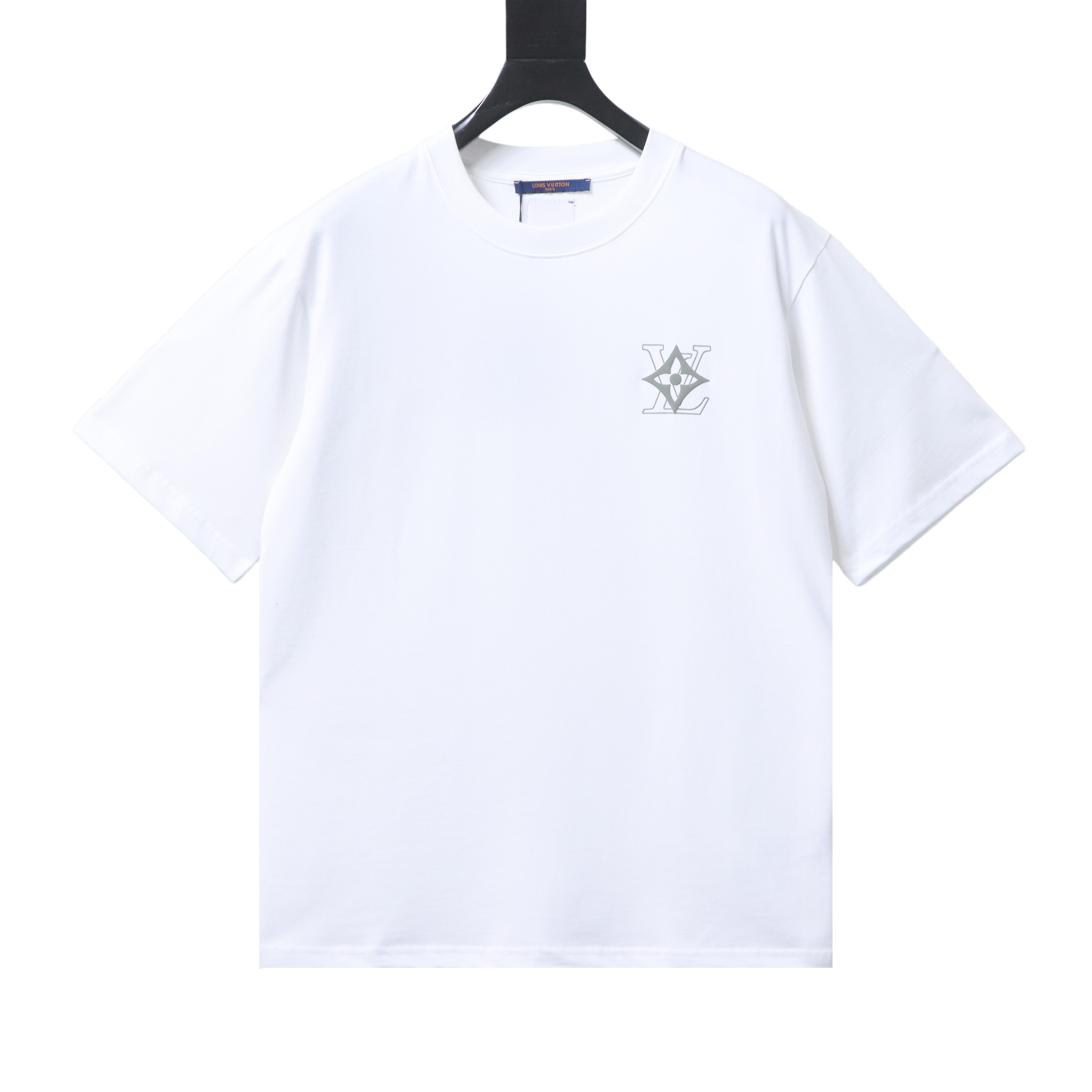 LOUIS VUITTON Clover Print Back Logo Black Short Sleeve T-Shirt