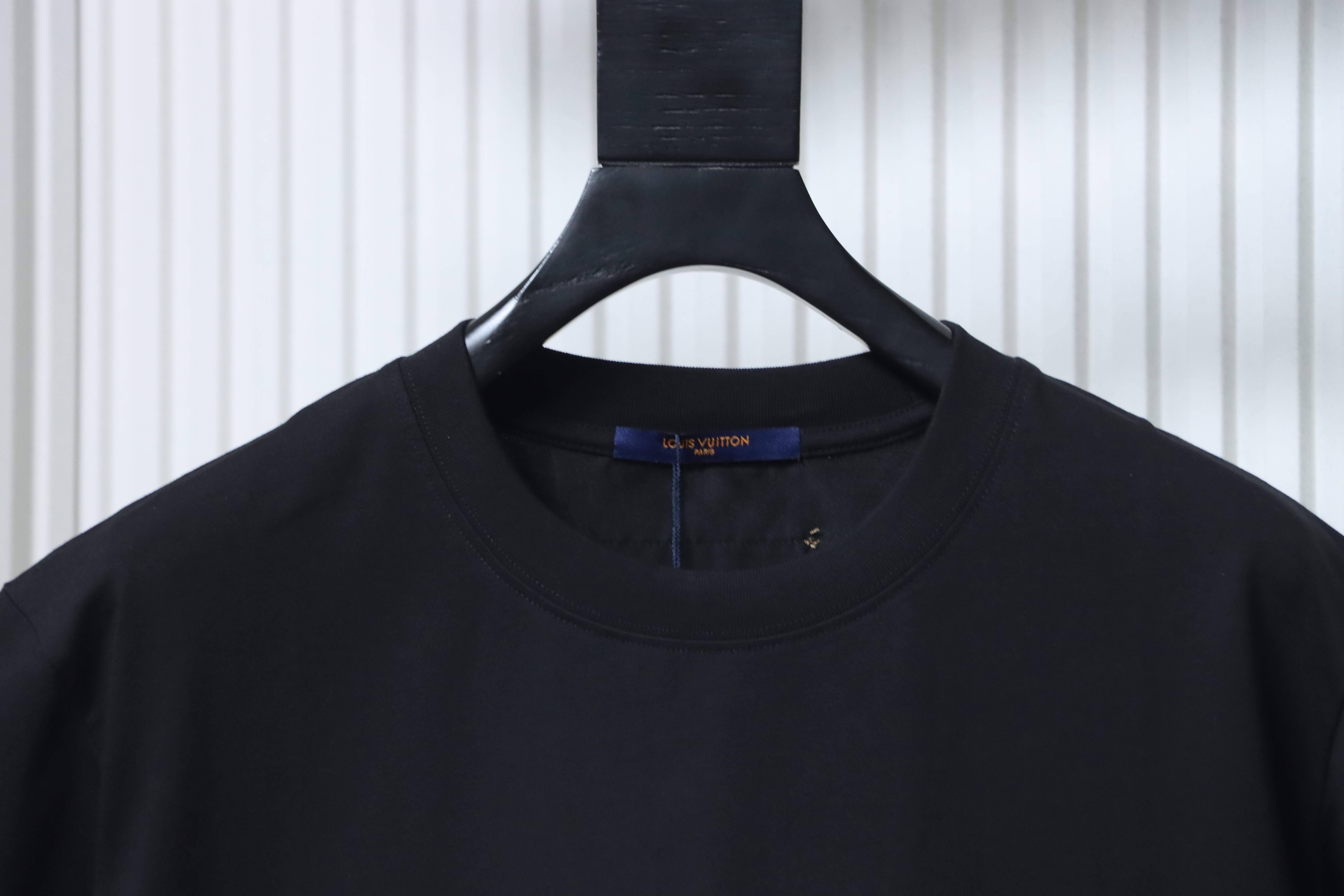 LOUIS VUITTON Clover Print Back Logo Short Sleeve T-Shirt
