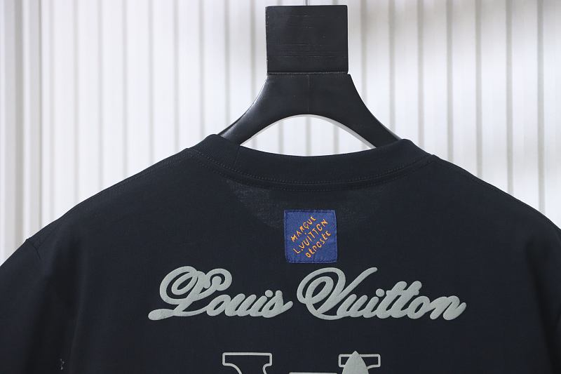 LOUIS VUITTON Clover Print Back Logo White Short Sleeve T-Shirt