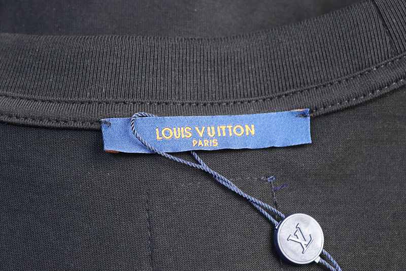 LOUIS VUITTON Clover Print Back Logo White Short Sleeve T-Shirt