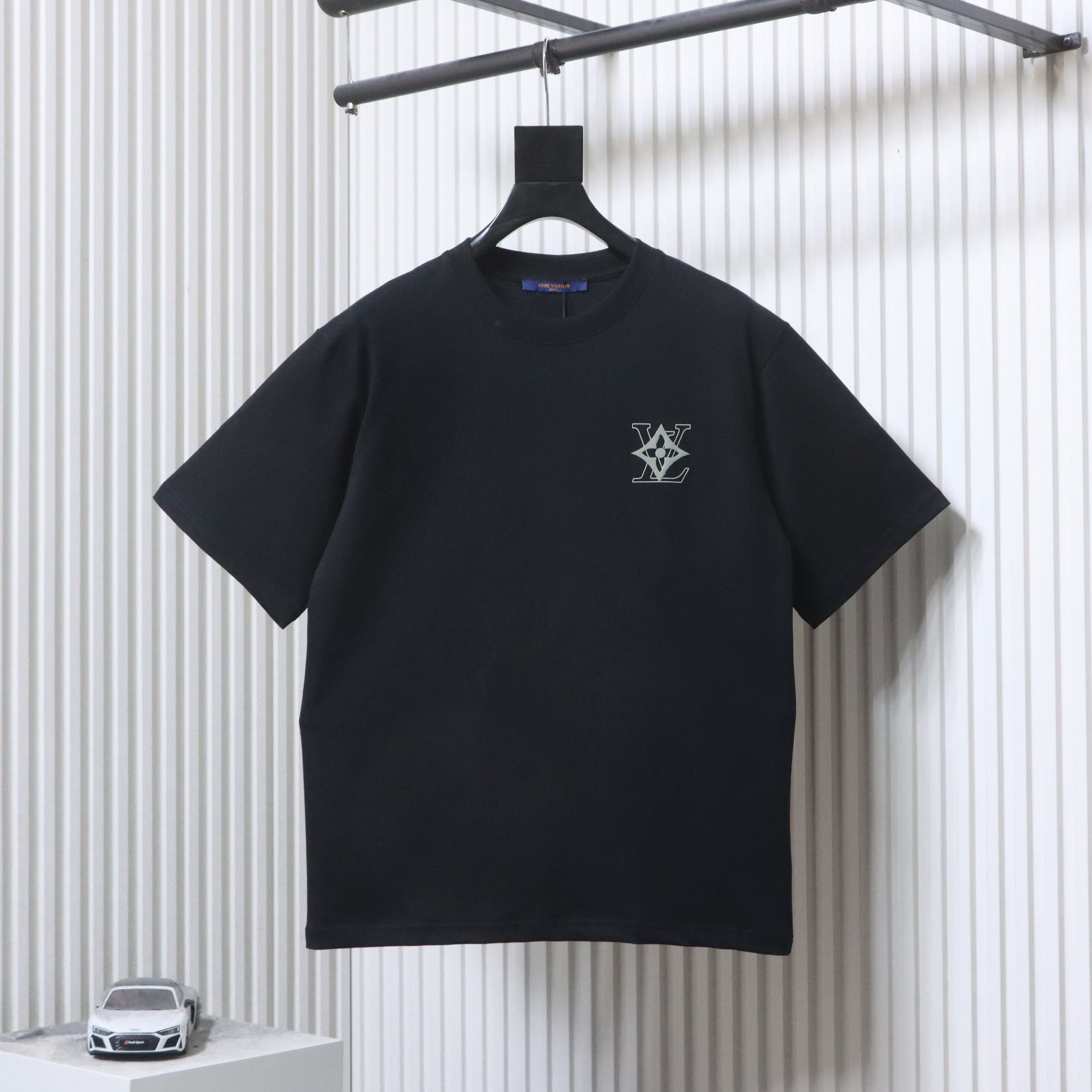 LOUIS VUITTON Clover Print Back Logo White Short Sleeve T-Shirt