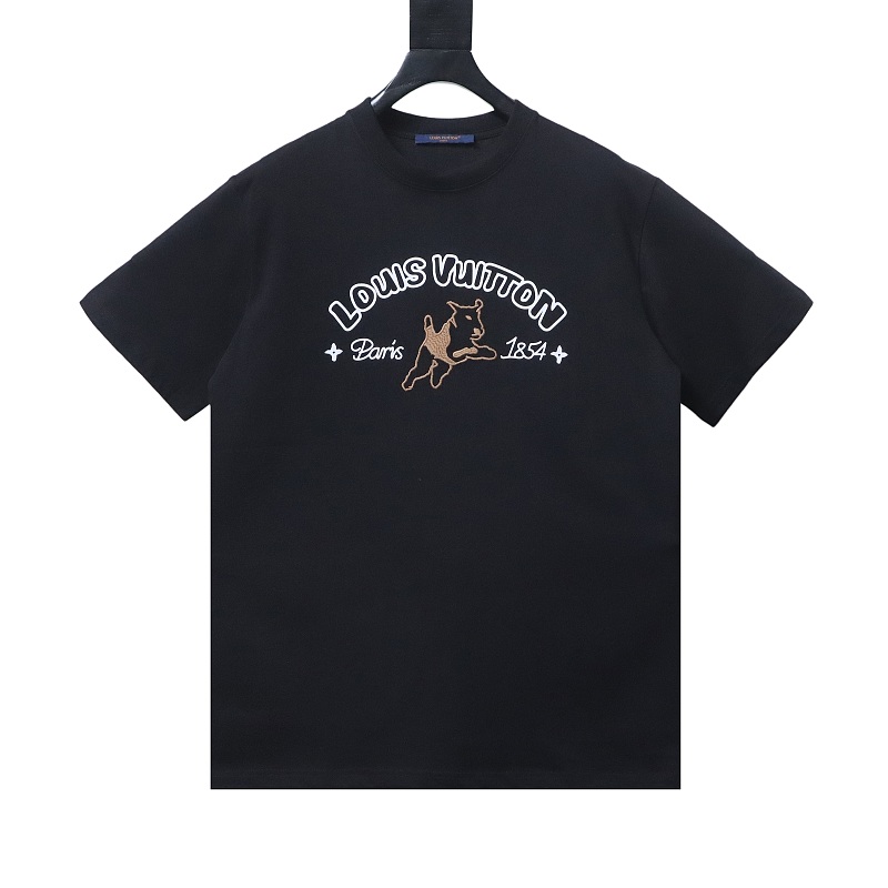 LOUIS VUITTON Collaboration Embroidery Short Sleeve T-Shirt