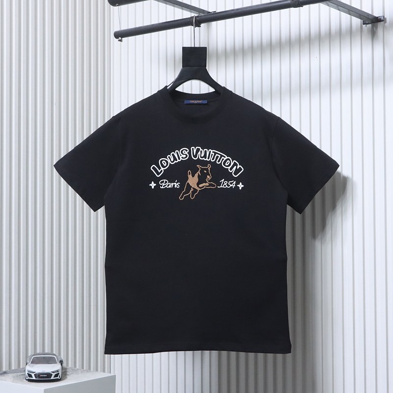 LOUIS VUITTON Collaboration Embroidery Short Sleeve T-Shirt