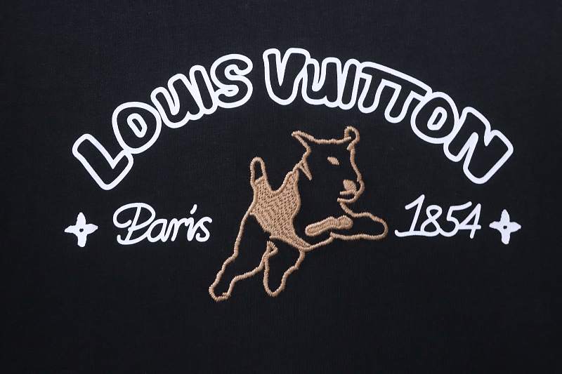 LOUIS VUITTON Collaboration Embroidery Short Sleeve T-Shirt