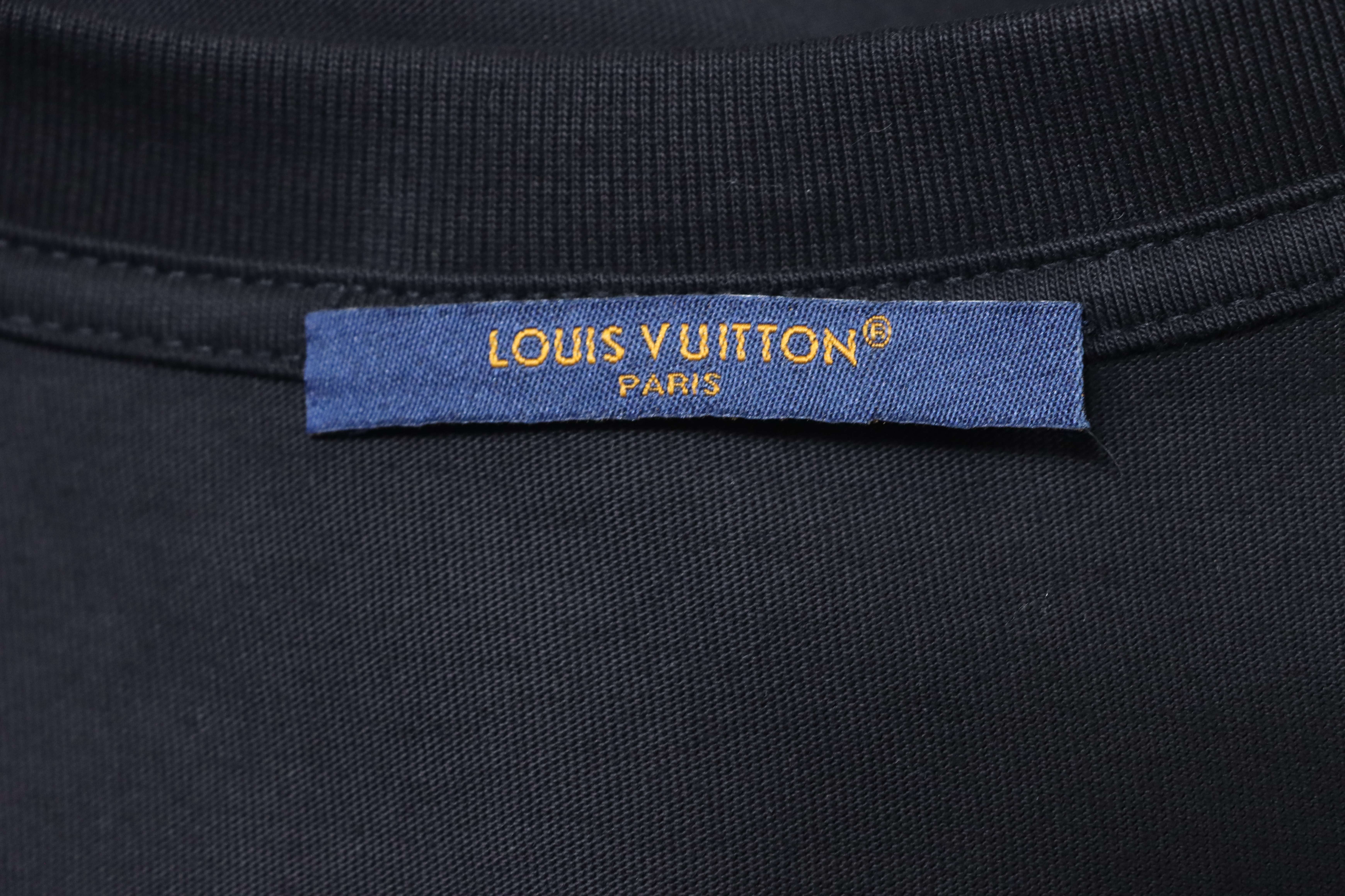 LOUIS VUITTON Collaboration Embroidery Short Sleeve T-Shirt