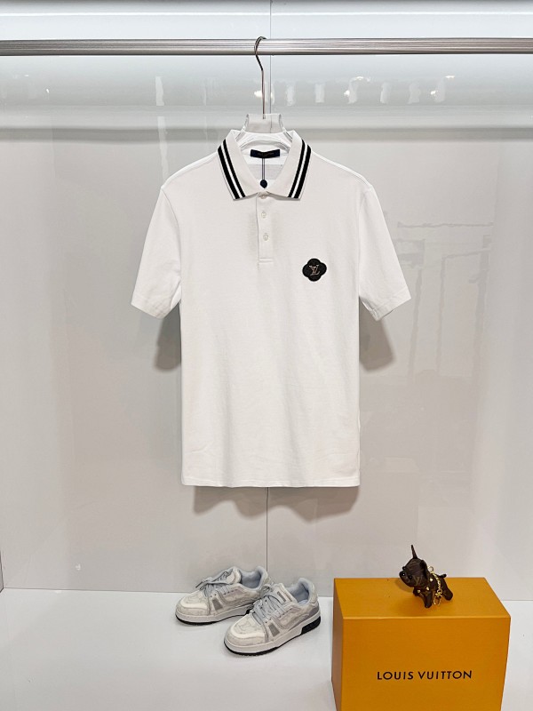 LOUIS VUITTON Collar Short Sleeve Polo Shirt Style 2