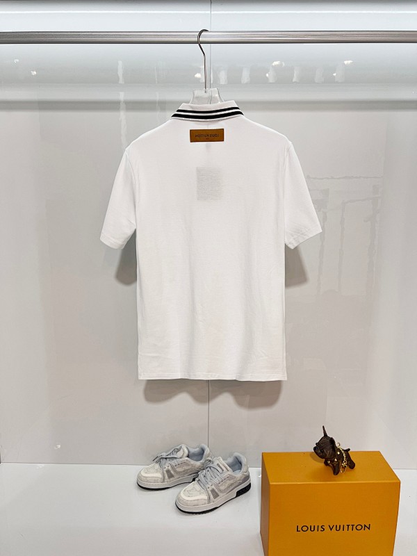 LOUIS VUITTON Collar Short Sleeve Polo Shirt Style 2