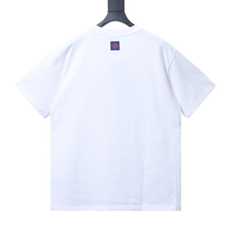 LOUIS VUITTON Cultural Landscape Pattern Embroidery Short Sleeve T-Shirt Style 2