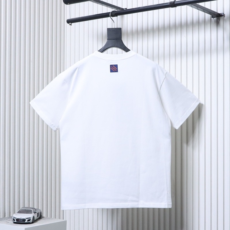 LOUIS VUITTON Cultural Landscape Pattern Embroidery Short Sleeve T-Shirt Style 2
