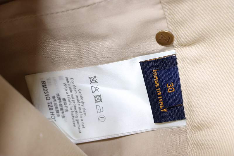 LOUIS VUITTON Embossed Monogram Denim Shorts Style 1