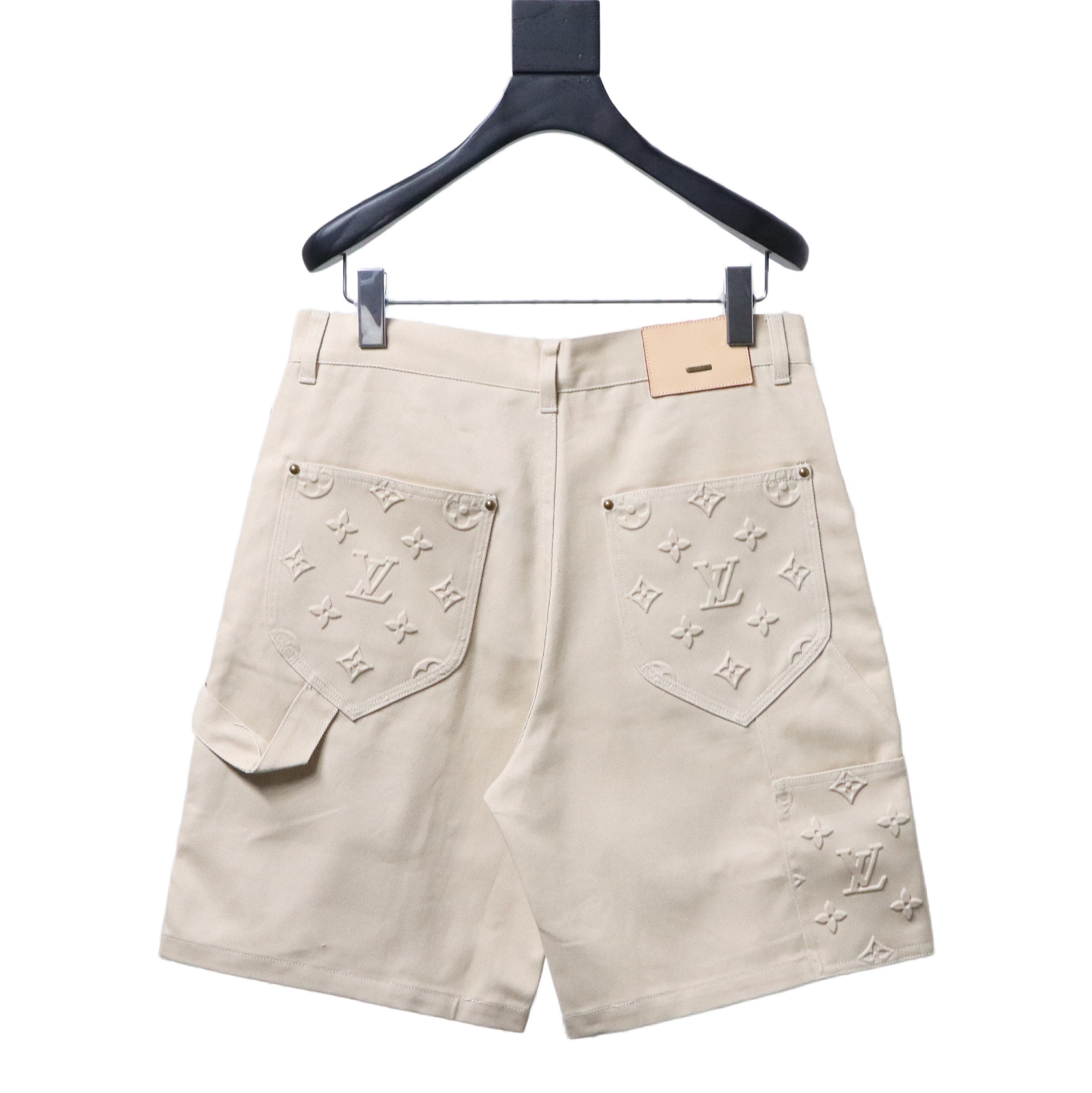 LOUIS VUITTON Embossed Monogram Denim Shorts Style 1