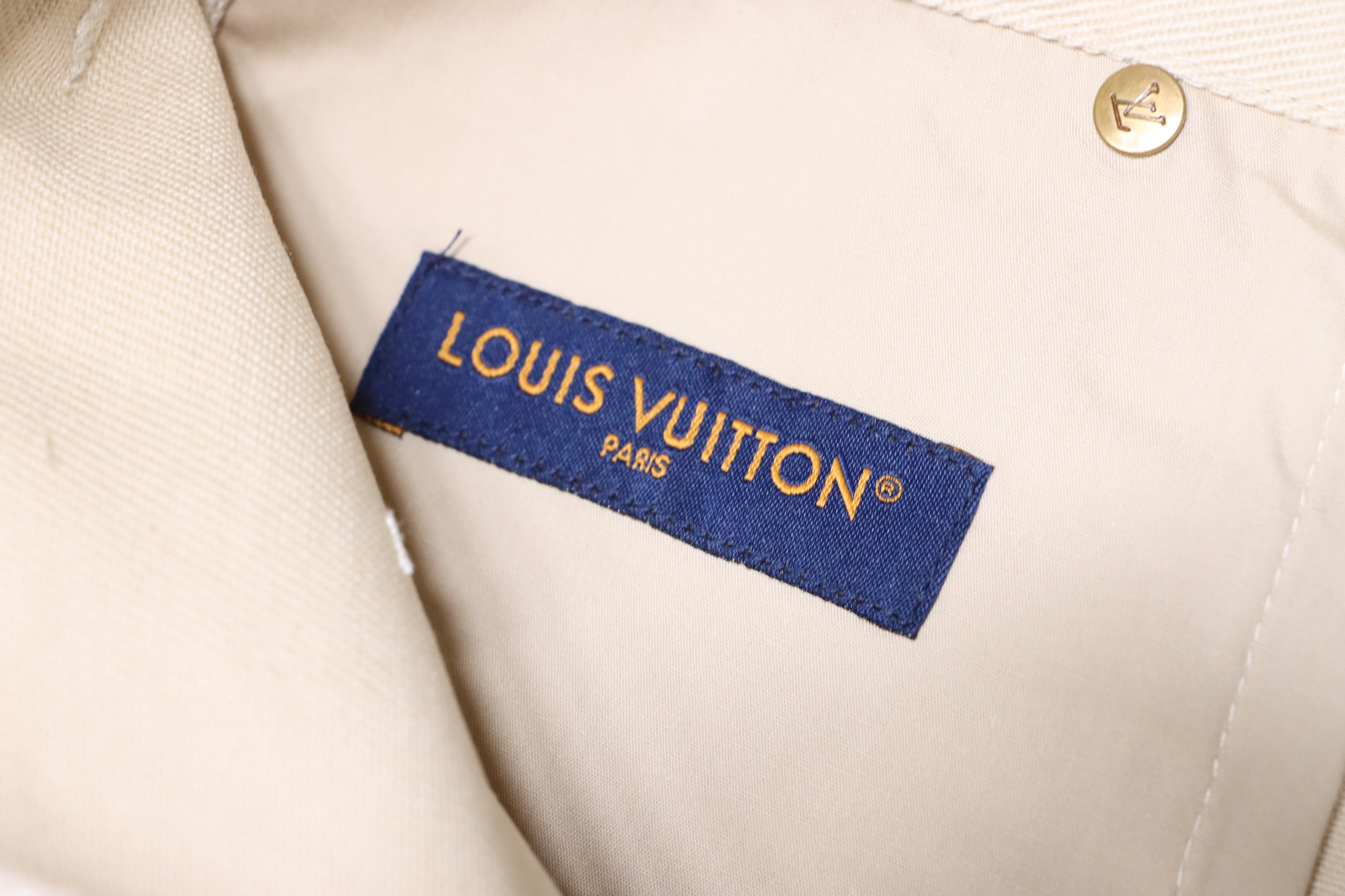 LOUIS VUITTON Embossed Monogram Denim Shorts Style 1