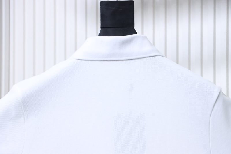 LOUIS VUITTON Embroidery Black Short Sleeve Polo Shirt